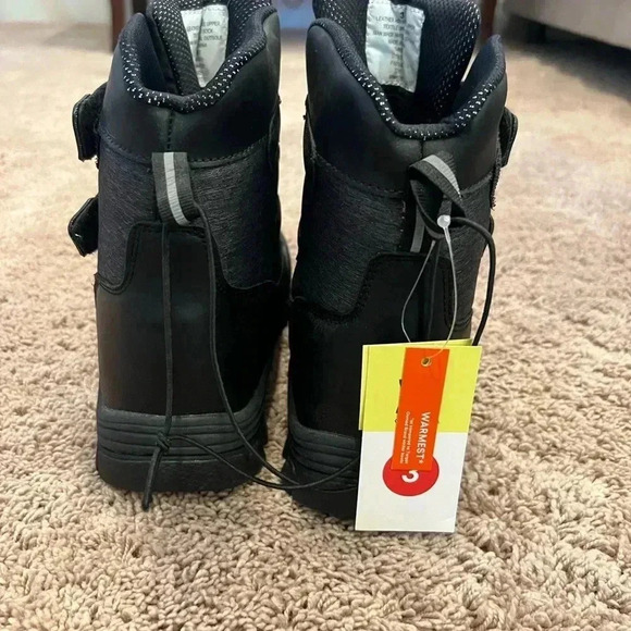 NWT new target kids 3 baker all in motion waterproof Velcro black boots snow - Picture 5 of 17